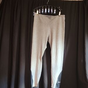 Nike Gray and Black Legging